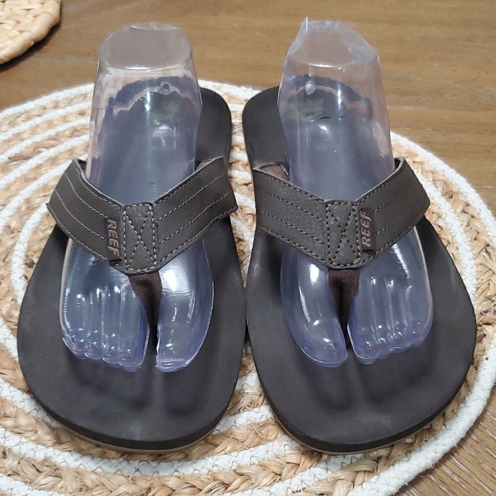 Reef Men’s Size 13, Reef Brown Flip Flops, With Bottle Opener